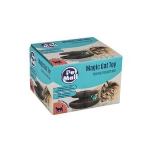 Pet cat toy magic foldable ring
