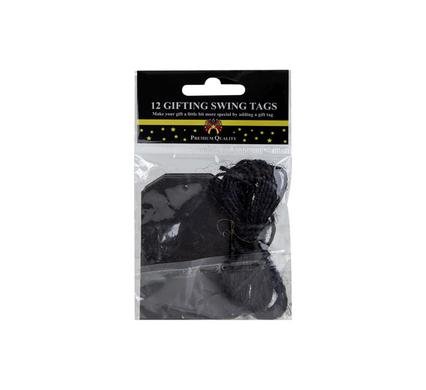 Gift swing tag 5cm 12pc shaped asstd