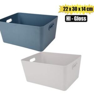 Basket pl hi-gloss 22x30x14cm