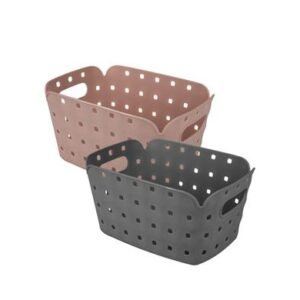 Basket pl square pattern 25x17x11cm