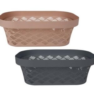 Basket pl mesh pattern 39x26x13cm