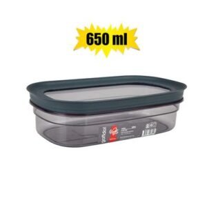 Cannister vinto oval 650ml smoke color