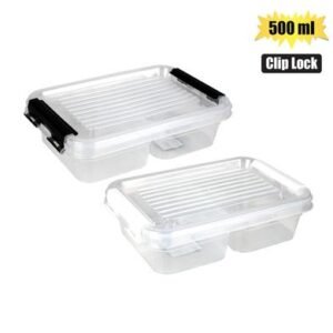 Container clip lock my box 2-div 500ml