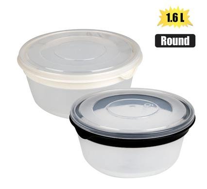 Container two-toned 1,6l round