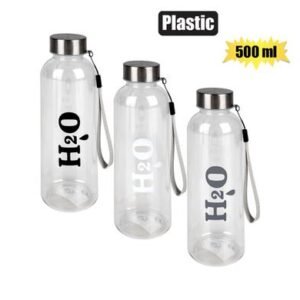 Water bottle 500ml h20 screw cap