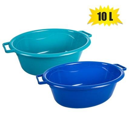 Basin pl 34x48x16cm oval 10l