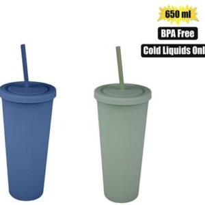 Tumbler double wall 650ml soft touch