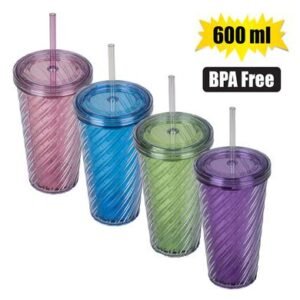 Tumbler w/straw limeshake 600ml