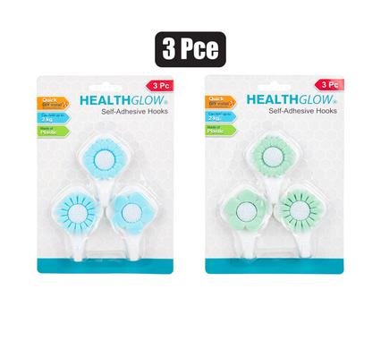 Hook pl adhesive asstd 3pce