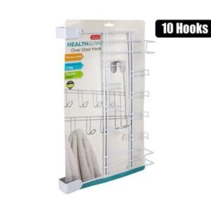Hook hanger pl coated 10 hook over door