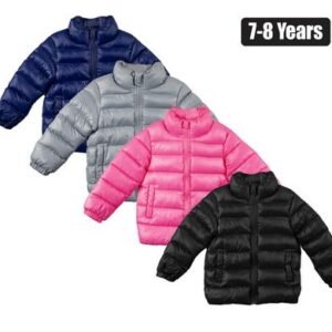 Puffer jacket kids plain size 7-8