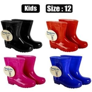 Rainboot kids plain colour size 12
