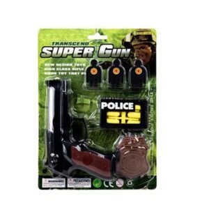 Gun hand soft bullet police set 6pc