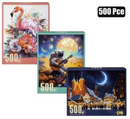 Puzzle jigsaw assorted 500pc