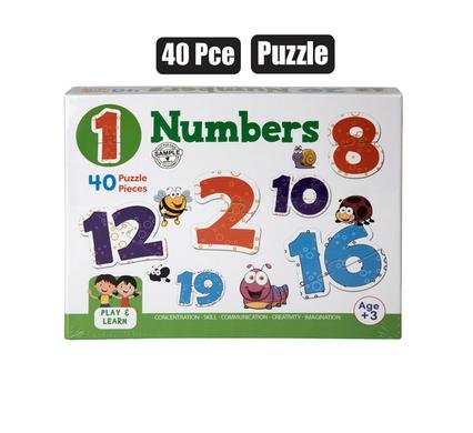 Puzzle jigsaw numbers 40pc