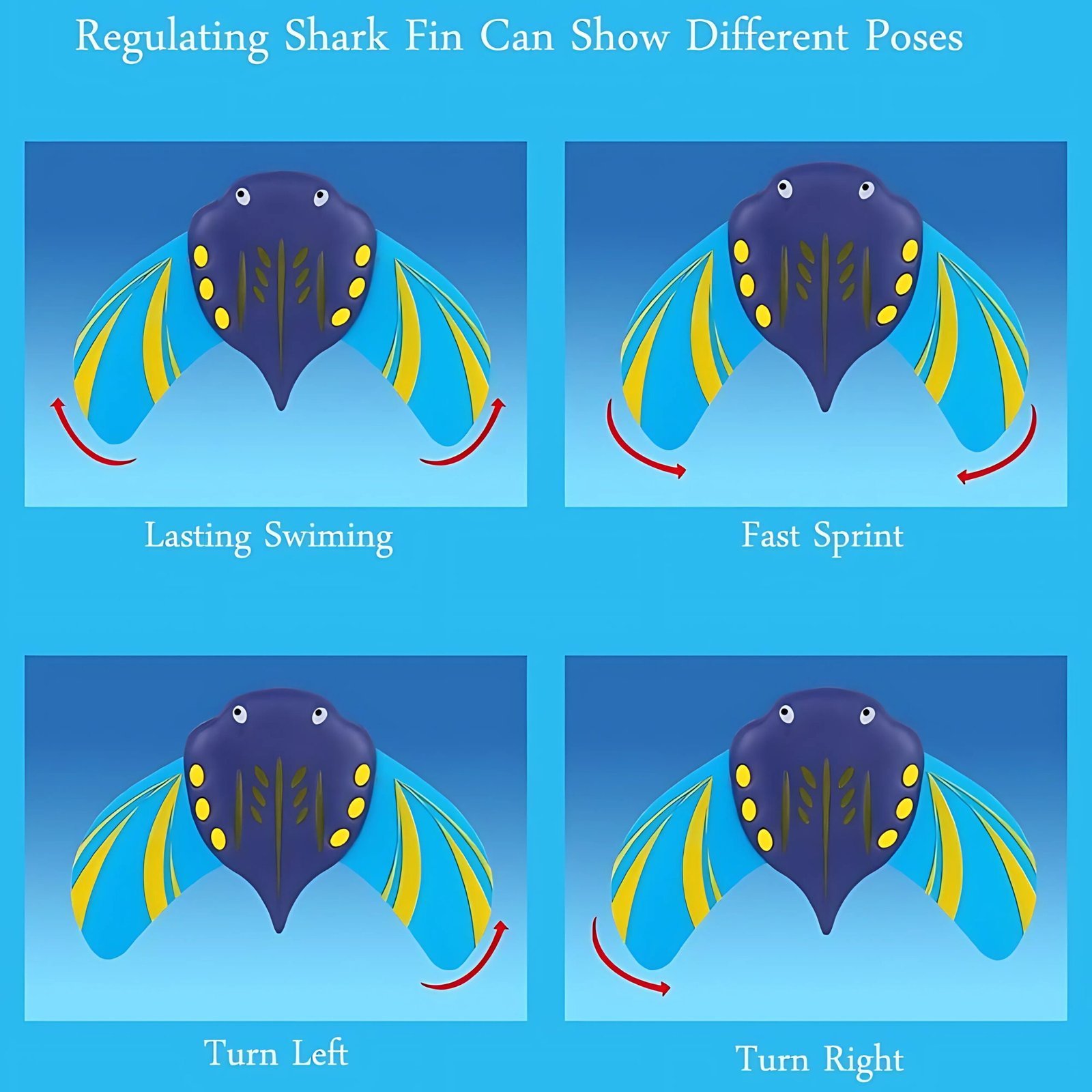 Gliding Stingray Pool Toy - Soft & Durable Water Toy | Swim Fun - Image 3