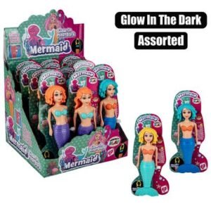 Glow in the dark swimming mermaid asstd