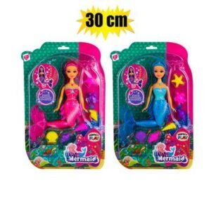 Doll mermaid w/accessories 30cm