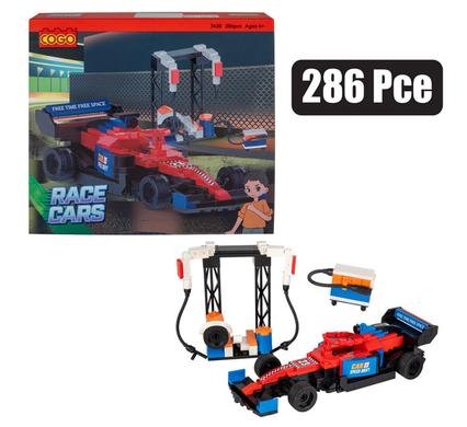 Building blocks cogo racing car 286pcs