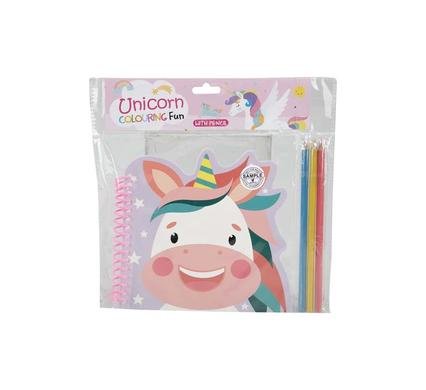 Book colouring unicorn fun