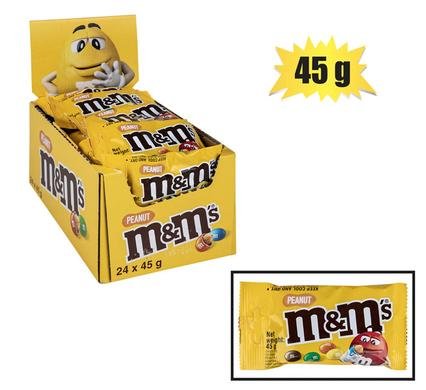 Sweet choc mw m&m coated peanuts 45g