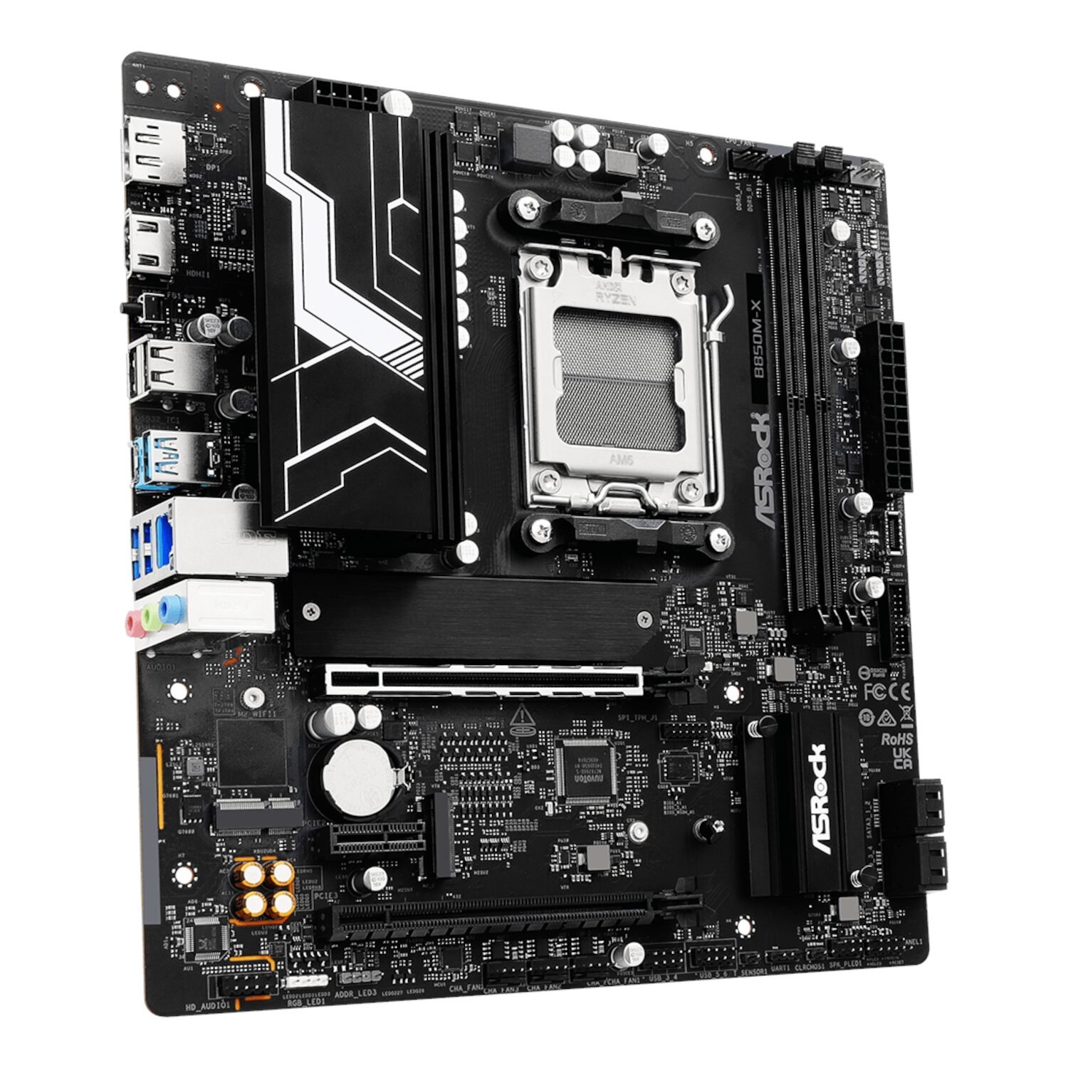 ASRock B850M-X WiFi AM5 Micro ATX Motherboard (DDR5, PCIe 5.0, Wi-Fi 6E) - Image 3