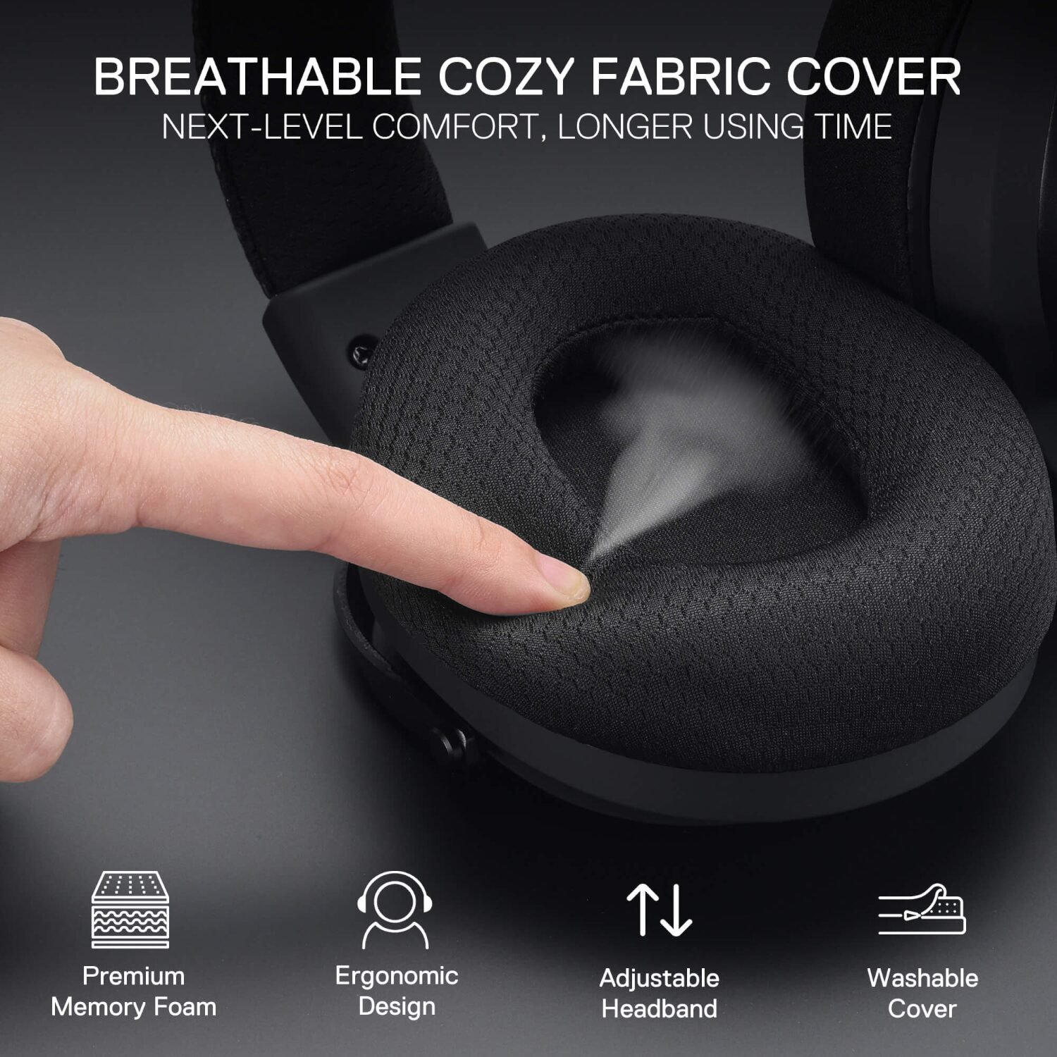 Redragon Arrow Pro H858 Wireless Gaming Headset (Bluetooth + 2.4GHz) - Image 4