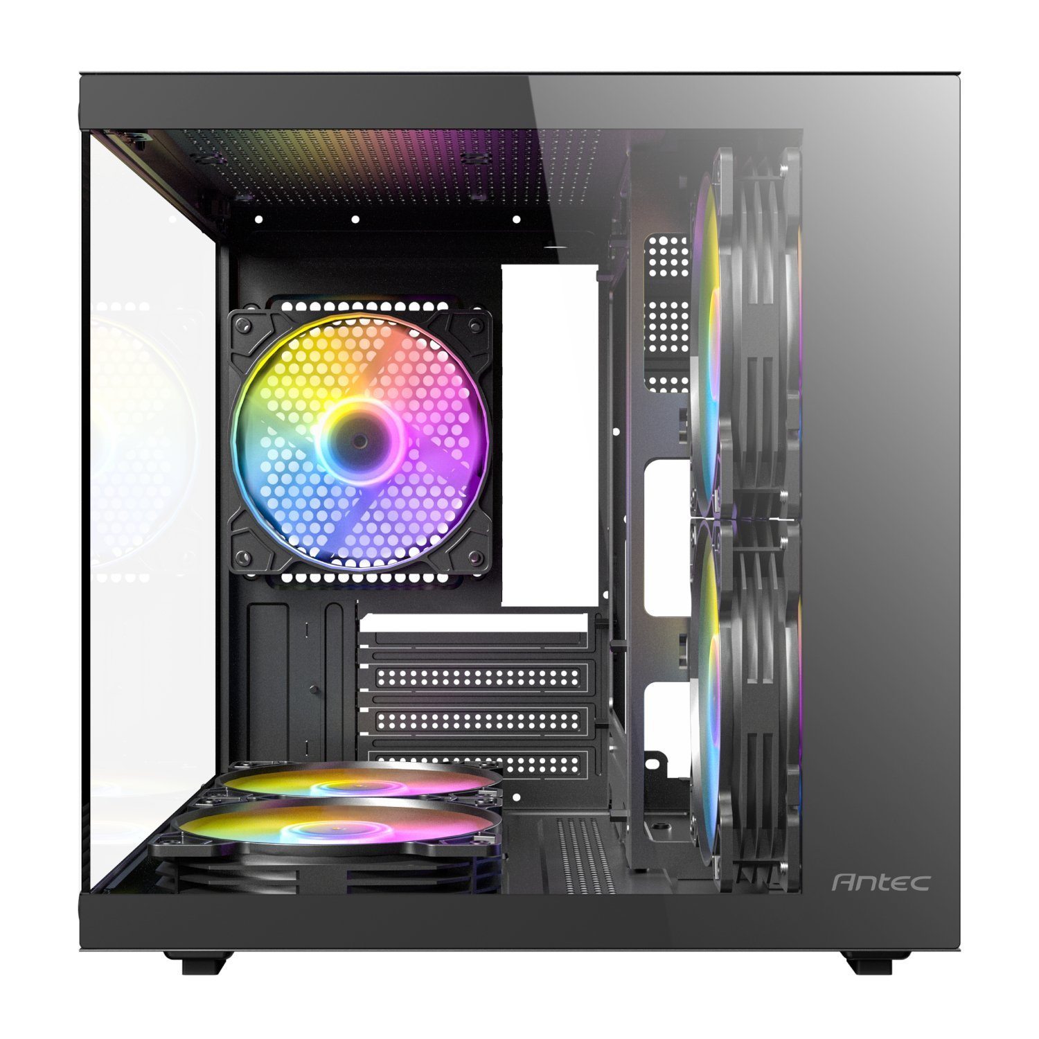 Antec VCX20M RGB Elite Micro-ATX | ITX Mini-Tower Gaming Chassis - Black - Image 2